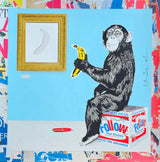 Banana Appetit (Original) by Mr. Brainwash, 2024 silkscreen and mixed media on archival paper