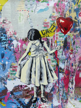 Beautiful Girl (Original) by Mr. Brainwash, 2023 silkscreen and mixed media on archival paper