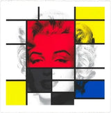 Mondrilyn Monroe (Marilyn Monroe) by Mr. Brainwash, 2024 7-color screen print on paper