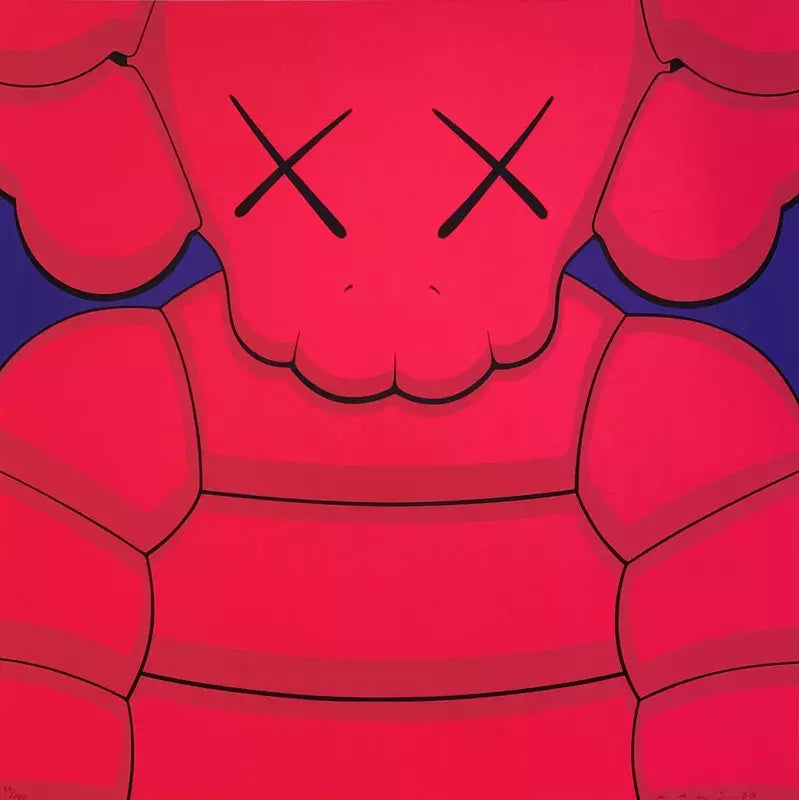 What Party (Red) by Kaws by Artists Misc., 2020 screenprint in colors on Saunders waterford 425 hp hiwhite paper