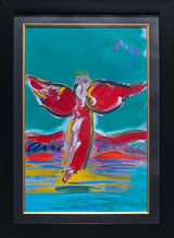 Ascending Angel 2007 (Original) by Peter Max, 2007 acrylic and mixed media on paper