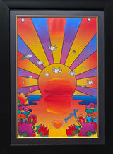 Sunrise 2000 (Original) by Peter Max, 2008 acrylic and mixed media on paper