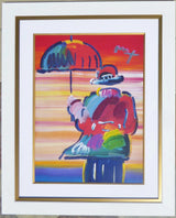 Umbrella Man 2007 (Original) by Peter Max, 2007 acrylic on paper