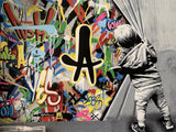 Beyond the Wall by Martin Whatson, 2021 23 color screenprint on 300 gram Somerset Satin paper