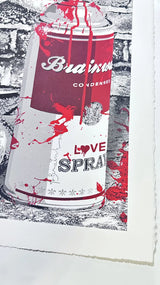 I Woof You by Mr. Brainwash, 2012 3- color screen print on archival paper — detail 2