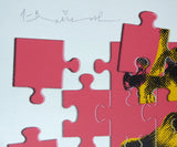 A Piece of Legend (Orange) (Marilyn Monroe) by Mr. Brainwash, 2024 11-color screen print on paper — detail 2