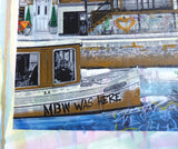 Amsterdam Da Beautiful (Original) by Mr. Brainwash, 2024 silkscreen and mixed media on deckled edge paper — detail 3