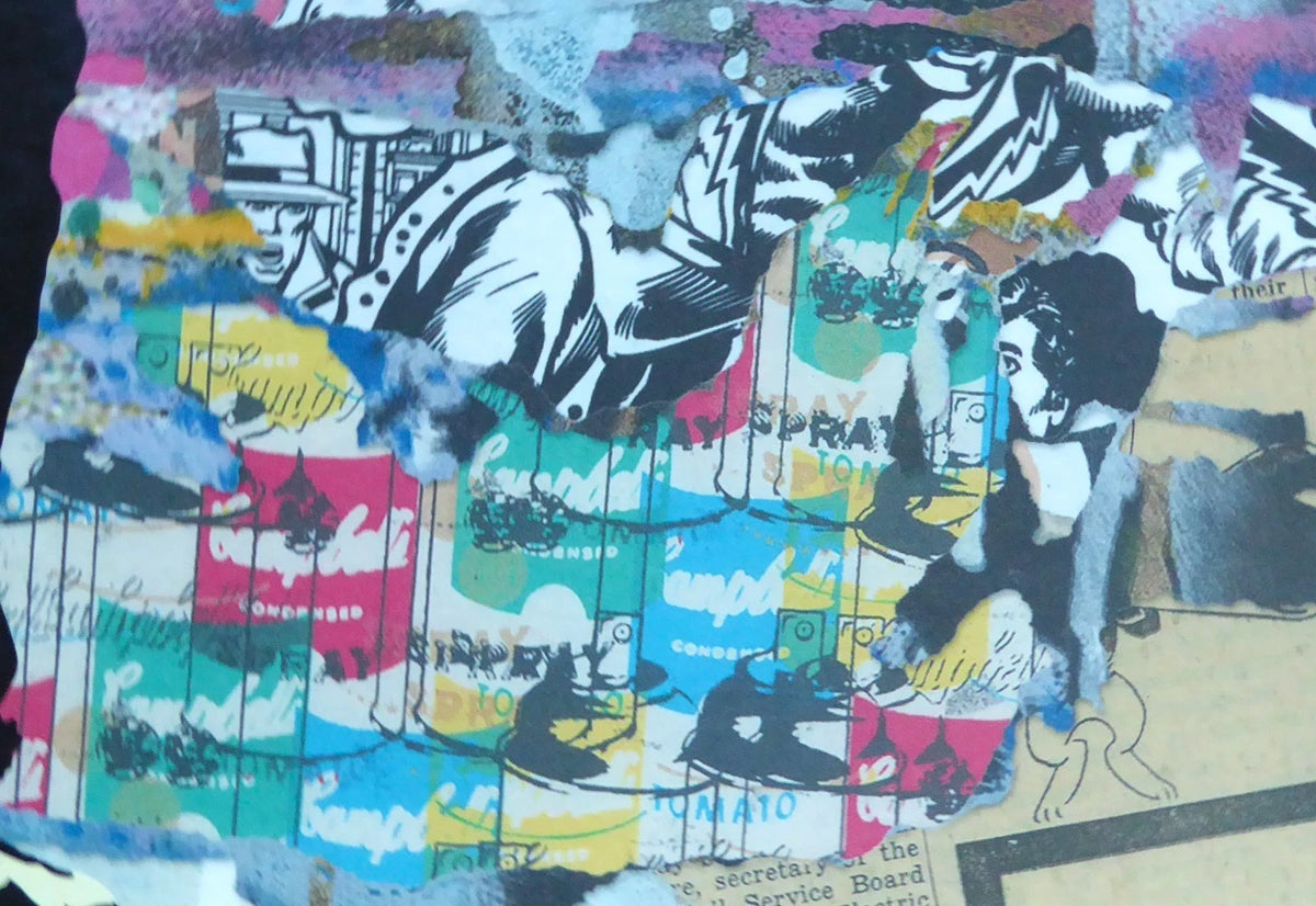 Balloon Boy (Original) by Mr. Brainwash, 2024 silkscreen and mixed media on archival paper — detail 4