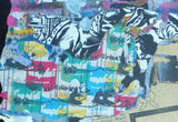 Balloon Boy (Original) by Mr. Brainwash, 2024 silkscreen and mixed media on archival paper — detail 4