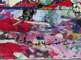 Beautiful Girl (Original) by Mr. Brainwash, 2023 silkscreen and mixed media on archival paper — detail 3