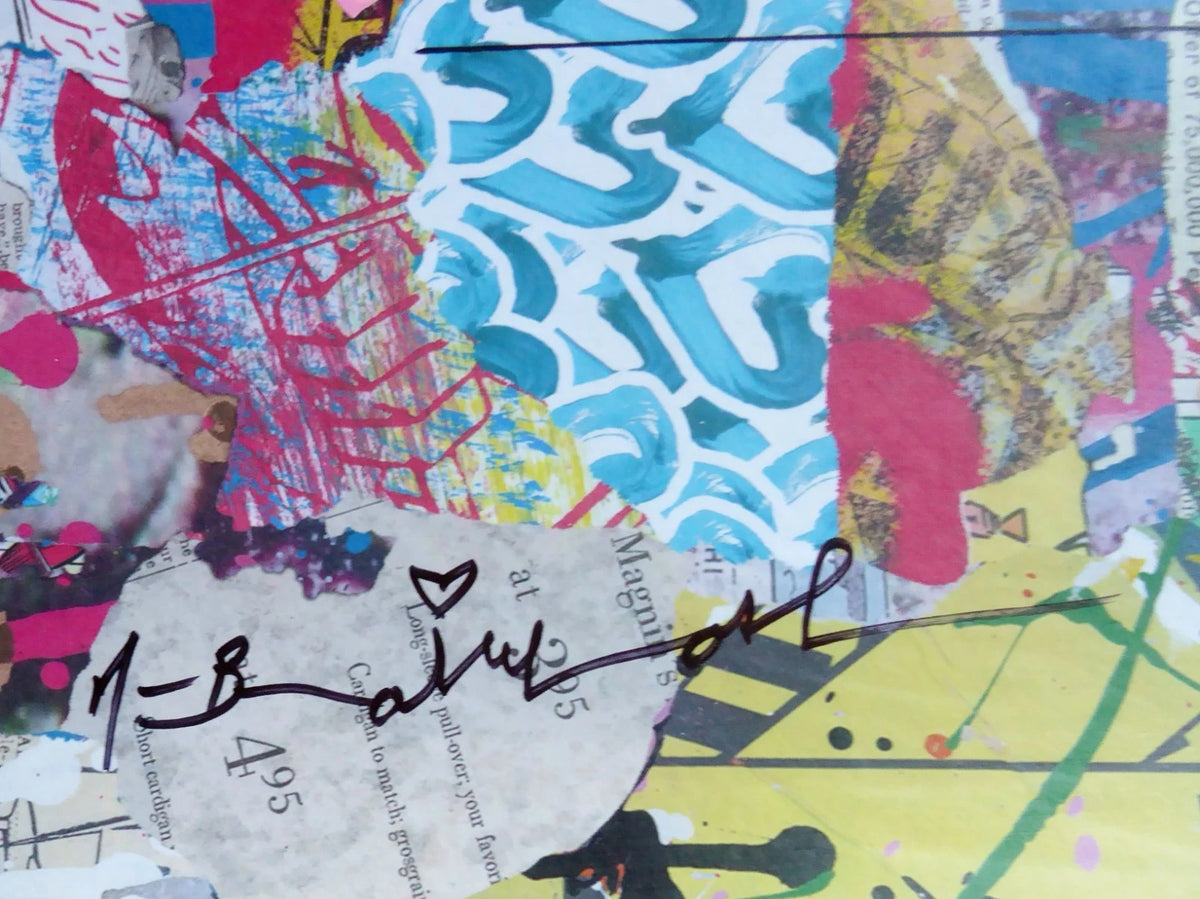 Beautiful Girl (Original) by Mr. Brainwash, 2024 silkscreen and mixed media on archival paper — detail 2