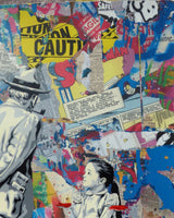 Caught Red Handed (Original) by Mr. Brainwash, 2024 silkscreen and mixed media on archival paper — detail 4