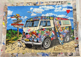 Let the Good Times Roll (Original) by Mr. Brainwash, 2024 silkscreen and mixed media on deckled edge paper