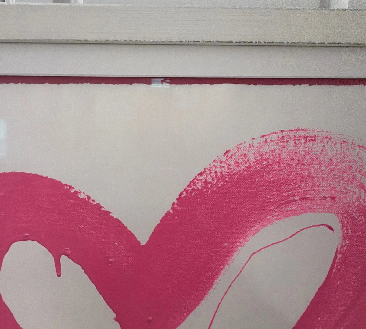 Love Heart (Pink) by Mr. Brainwash, 2017 3-color screen print — detail 5