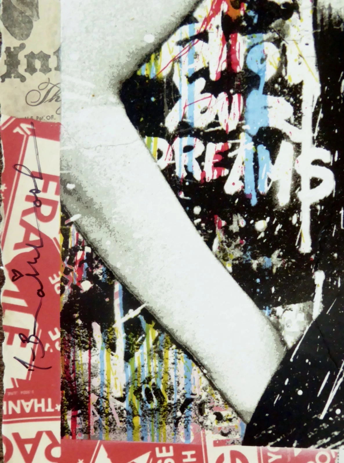 Marilyn Forever (Original) by Mr. Brainwash, 2021 silkscreen and mixed media on archival paper — detail 3