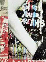 Marilyn Forever (Original) by Mr. Brainwash, 2021 silkscreen and mixed media on archival paper — detail 3