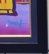 Abstract Flower II (Original) by Peter Max, 2007 acrylic and mixed media on paper — detail 2