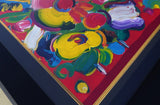 Abstract Flower II (Original) by Peter Max, 2007 acrylic and mixed media on paper — detail 3