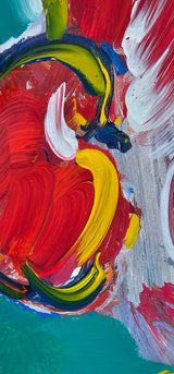 Ascending Angel 2007 (Original) by Peter Max, 2007 acrylic and mixed media on paper — detail 3