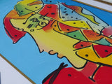 Billboard Centennial (Original) by Peter Max, 2007 acrylic and mixed media on paper — detail 3