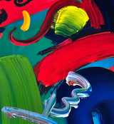 Blushing Beauty I 2007 (Original) by Peter Max, 2007 acrylic and mixed media on paper — detail 2