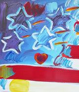 Flag With Heart Ver.1 #16 (ORIGINAL) BY PETER MAX