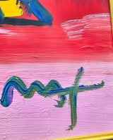 Flowers 2008 (Original) by Peter Max, 2008 acrylic and mixed media on paper — detail 2
