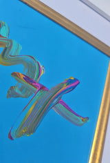 Friends 2007 (Original) by Peter Max, 2007 acrylic and mixed media on paper — detail 3