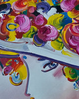 Friends 2007 (Original) by Peter Max, 2007 acrylic and mixed media on paper — detail 2