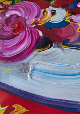Friends 2007 (Original) by Peter Max, 2007 acrylic and mixed media on paper — detail 4
