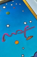 New Horizon 2007 (Original) by Peter Max, 2007 acrylic and mixed media on paper — detail 5
