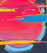 New Moon Umbrella Man (Original) by Peter Max, 2007 acrylic and mixed media on paper — detail 3