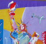 Statue of Liberty 2000 (Original) by Peter Max, 2007 acrylic and mixed media on paper — detail 2