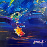 Summer Storm 2008 (Original) by Peter Max, 2008 acrylic and mixed media on paper — detail 2
