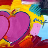 Two Hearts As One 2010 (Original) by Peter Max, 2010 acrylic and mixed media on paper — detail 2