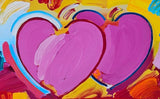 Two Hearts As One 2010 (Original) by Peter Max, 2010 acrylic and mixed media on paper — detail 3