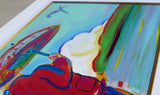 Umbrella Man At Sea (ORIGINAL) BY PETER MAX