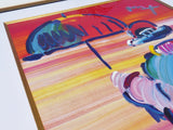 Umbrella Man 2007 (Original) by Peter Max, 2007 acrylic on paper — detail 2