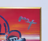 Umbrella Man 2007 (Original) by Peter Max, 2007 acrylic on paper — detail 3