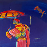 Umbrella Man with Cane (Original) by Peter Max, 2007 acrylic and mixed media on paper — detail 2