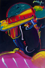 Zero Spectrum 2008 (Original) by Peter Max, 2008 acrylic on paper — detail 2