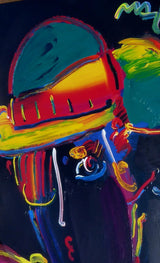 Zero Spectrum 2008 (Original) by Peter Max, 2008 acrylic on paper — detail 3