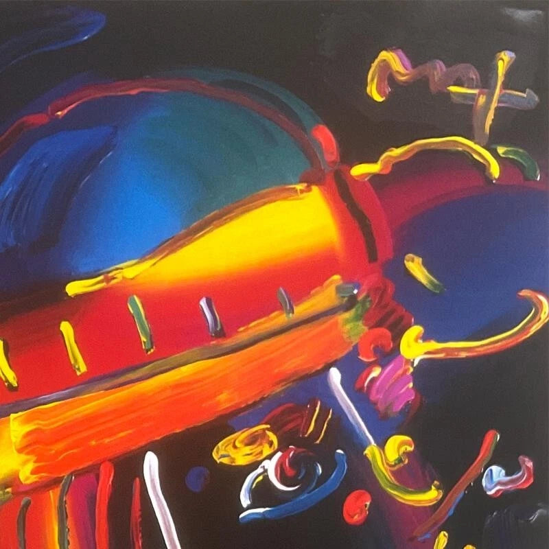 Zero Spectrum 2010 (Original) by Peter Max, 2010 acrylic on paper — detail 2