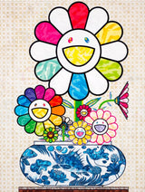 Flowers in a Qinghua Vase by Takashi Murakami, offset print in 4 colors edition — detail 3