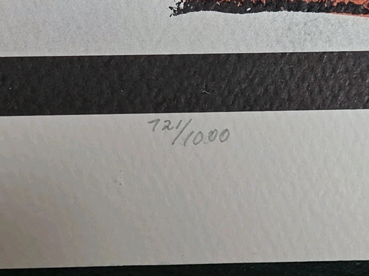 U.N. Stamp FS II.185 by Andy Warhol, 1979 lithograph on Rives paper — detail 4