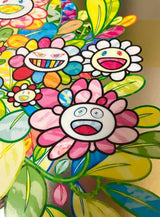 Flowers in a Basket by Takashi Murakami, offset print in 4 colors edition — detail 3