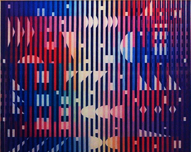Sparkling Night Rainbow by Yaacov Agam, 1981 agamograph
