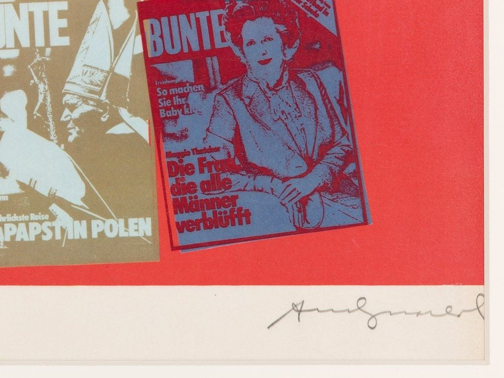 Magazine and History FS II.304A by Andy Warhol, 1983 screenprint and offset lithograph — detail 2