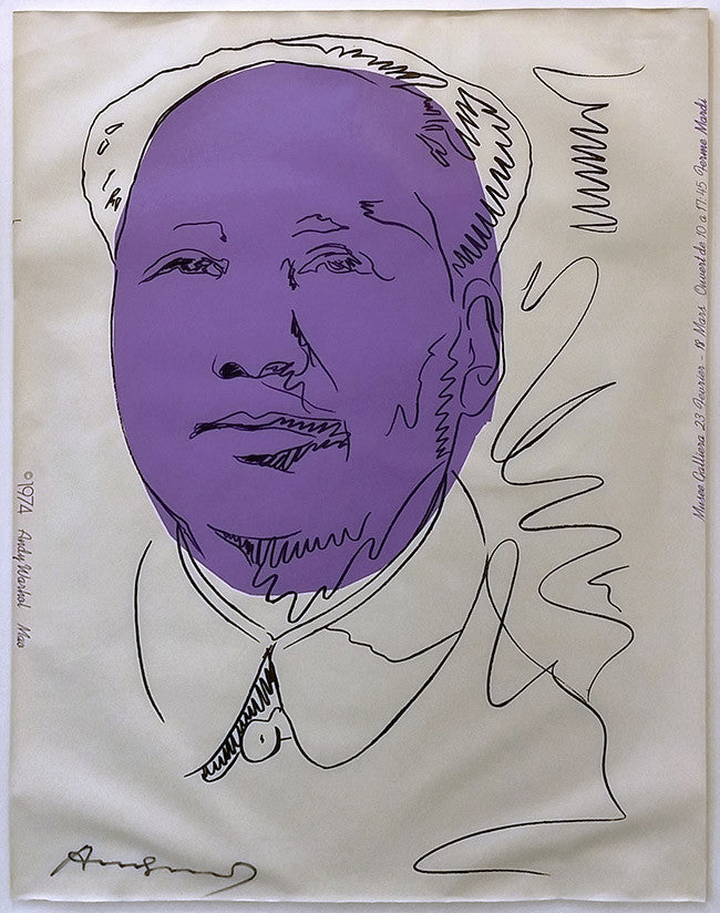 Mao (Wallpaper) FS II.125A by Andy Warhol, 1974 serigraph on wallpaper