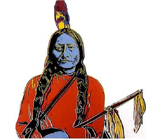 Sitting Bull FS II.376 by Andy Warhol, 1986 screenprint on Lenox museum board